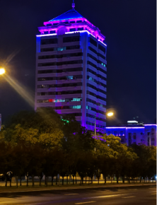 威海衞生大廈亱(ye)景亮化